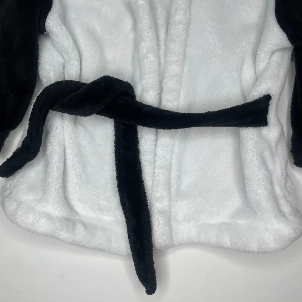 Toddler Panda Hooded Bathrobe 100% Cotton Size 90 2T Unisex